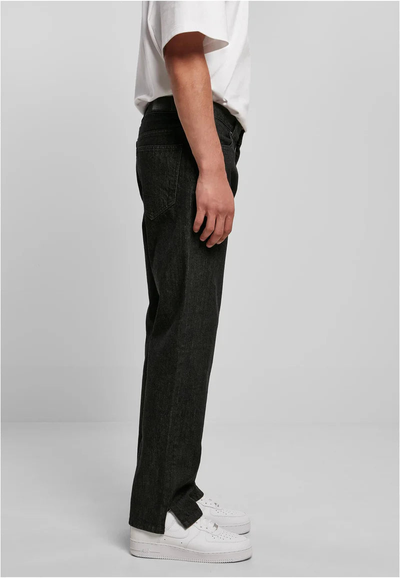 Straight Leg Split Jeans